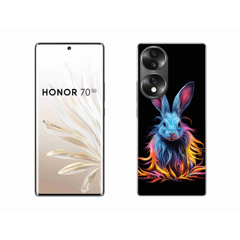 Zselés borítás mmCase a Honor 70-hez - absztrakt nyúl