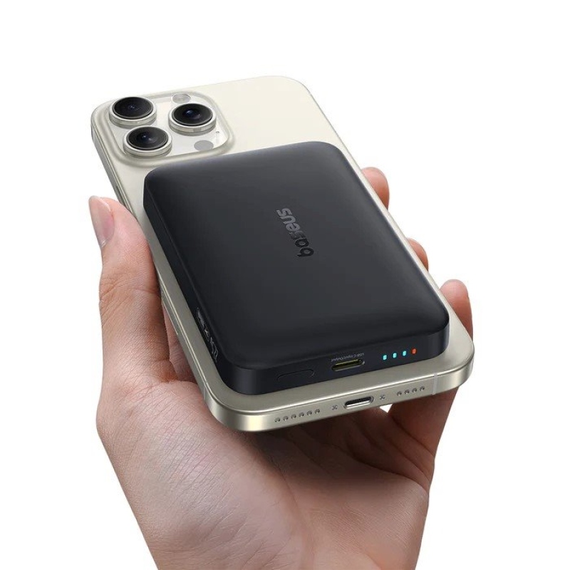 Baseus EnerFill FM11 22.5W mágneses Powerbank 10000mAh Hold fehér