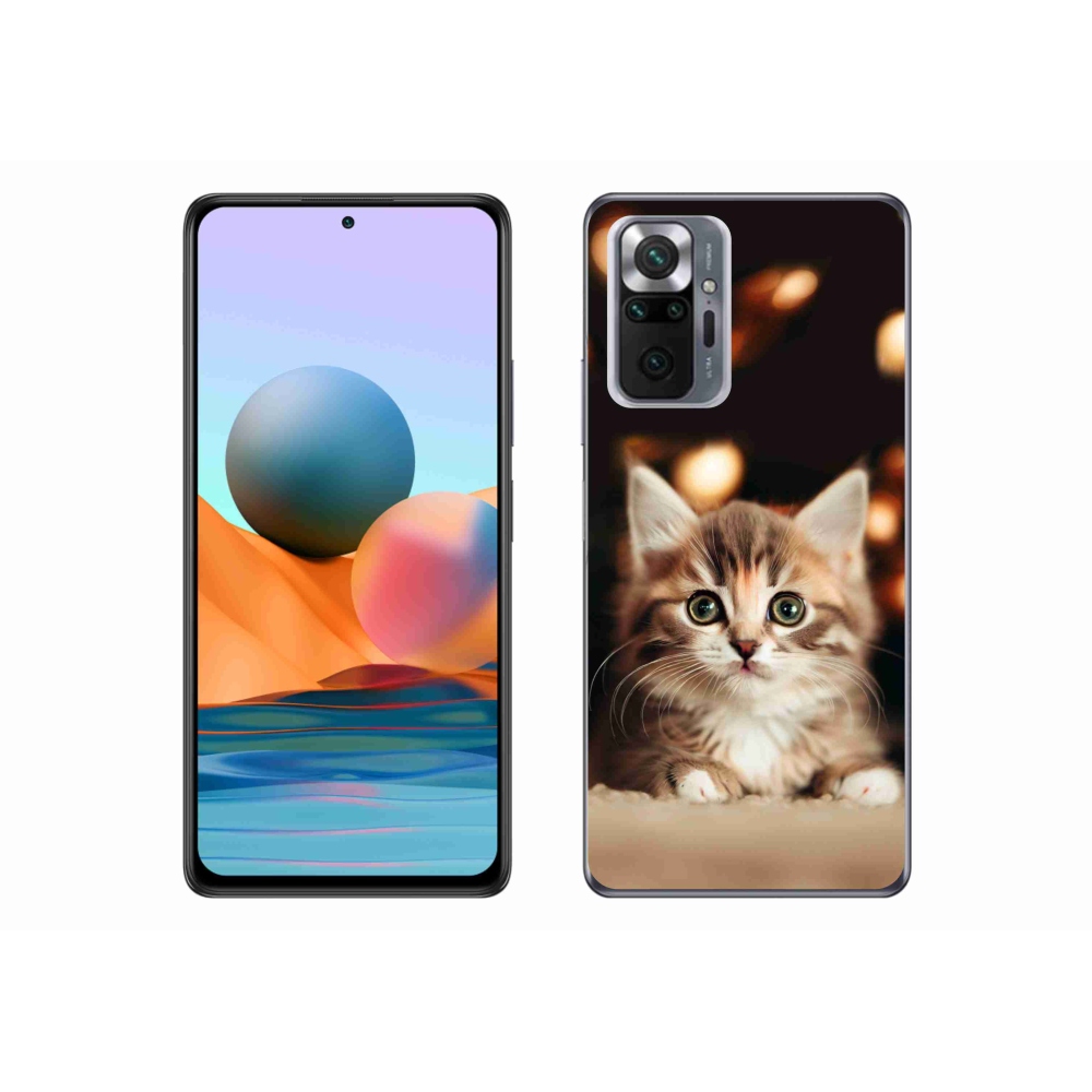 Gél borítás mmCase a Xiaomi Redmi Note 10 Pro készülékhez - aranyos cica 2