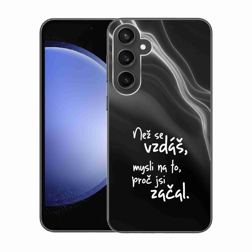 Gél borítás mmCase Samsung Galaxy S23 FE - idézem 2 fekete háttér