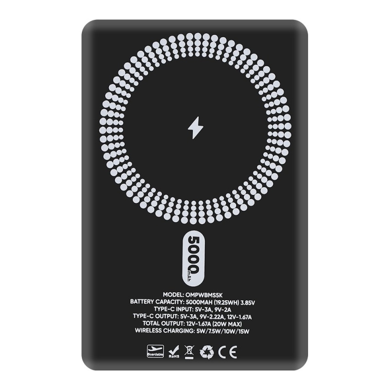 CSOMAGOLÁS: ME MagNetix 5000 mAh-s powerbank, fekete