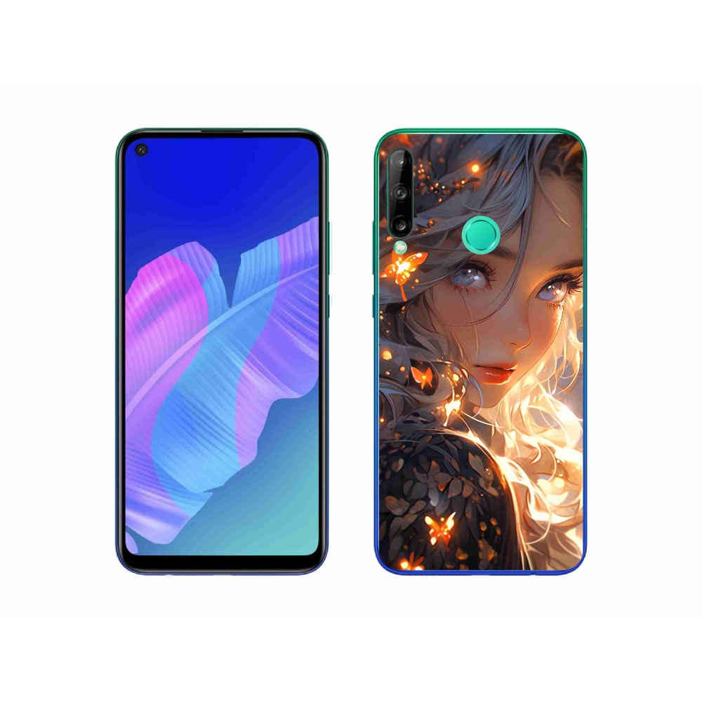 Gél borító mmCase a Huawei P40 Lite E számára - lány és pillangók