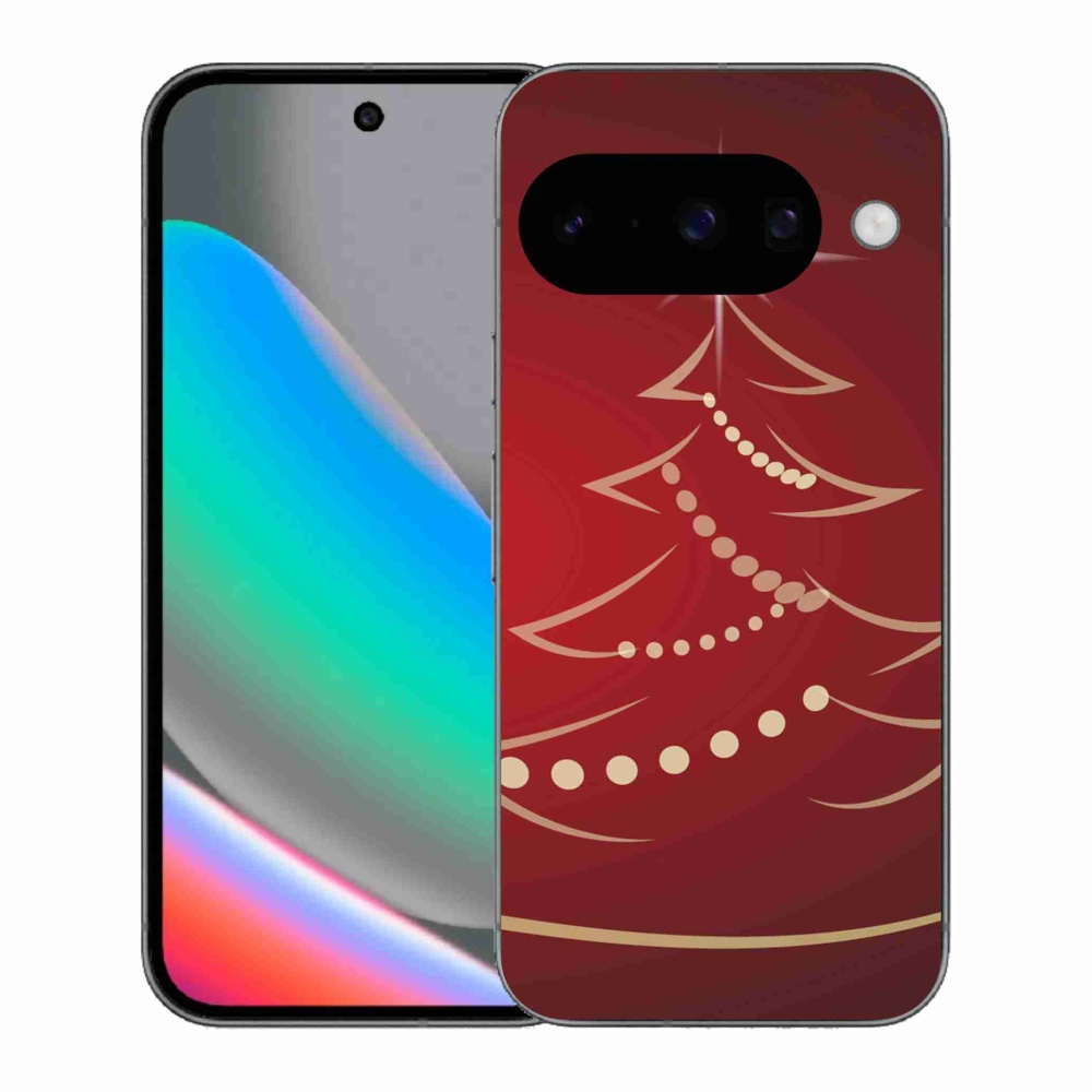 Gél borítás mmCase a Google Pixel 10 számára - karácsonyfa karikatúra