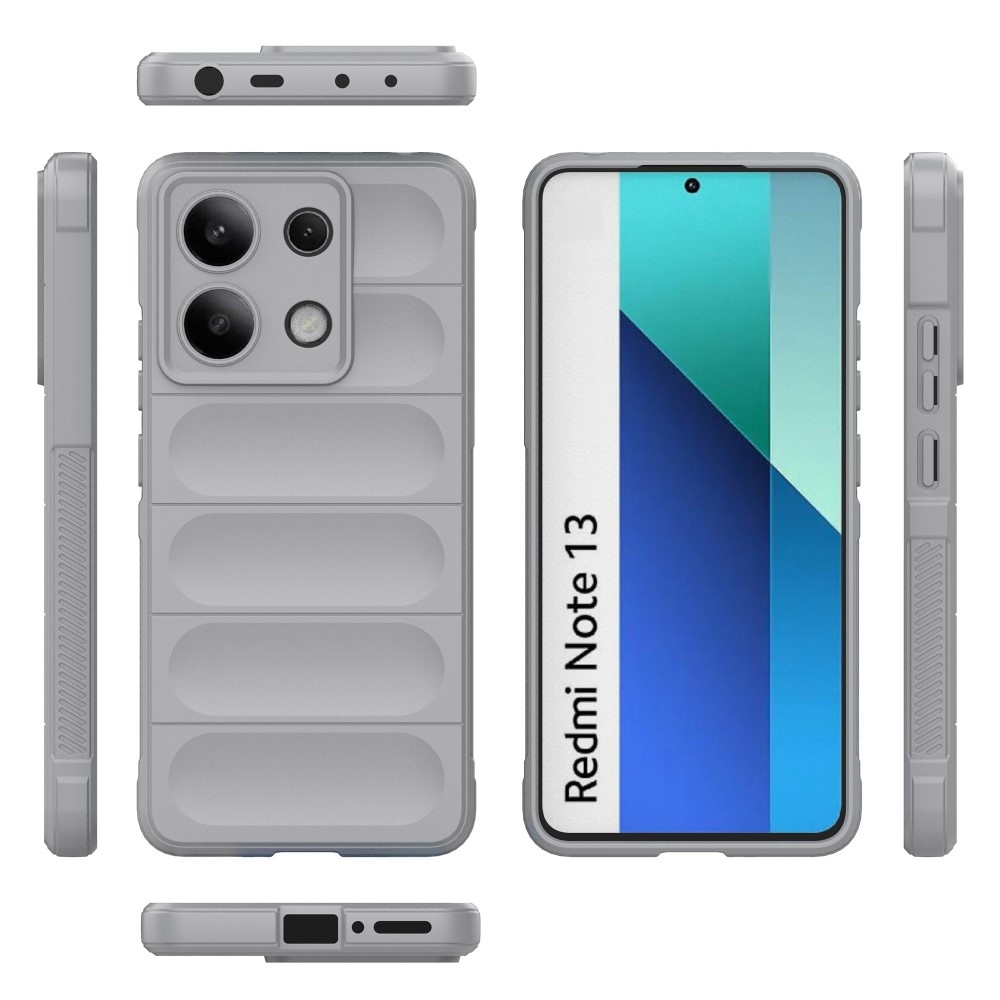 Rugg tartós zselés tok Xiaomi Redmi Note 13-hoz - világosszürke