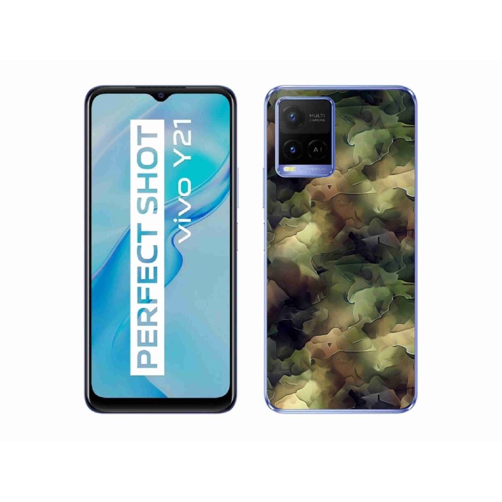 Gél védőburkolat mmCase a Vivo Y21/Y21s/Y33s készülékhez - terepszínű minta 10