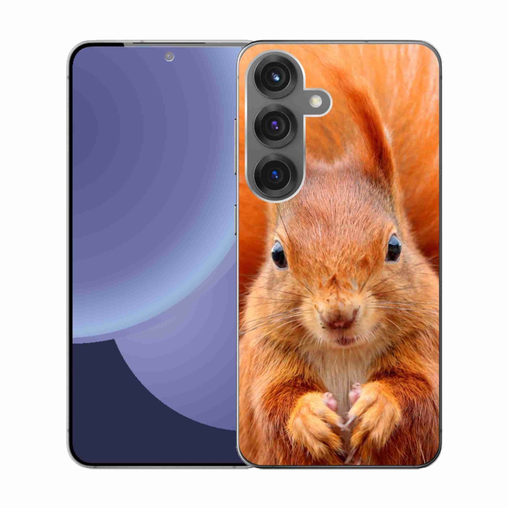 Zselés borítás mmCase Samsung Galaxy S25 készülékhez - mókus