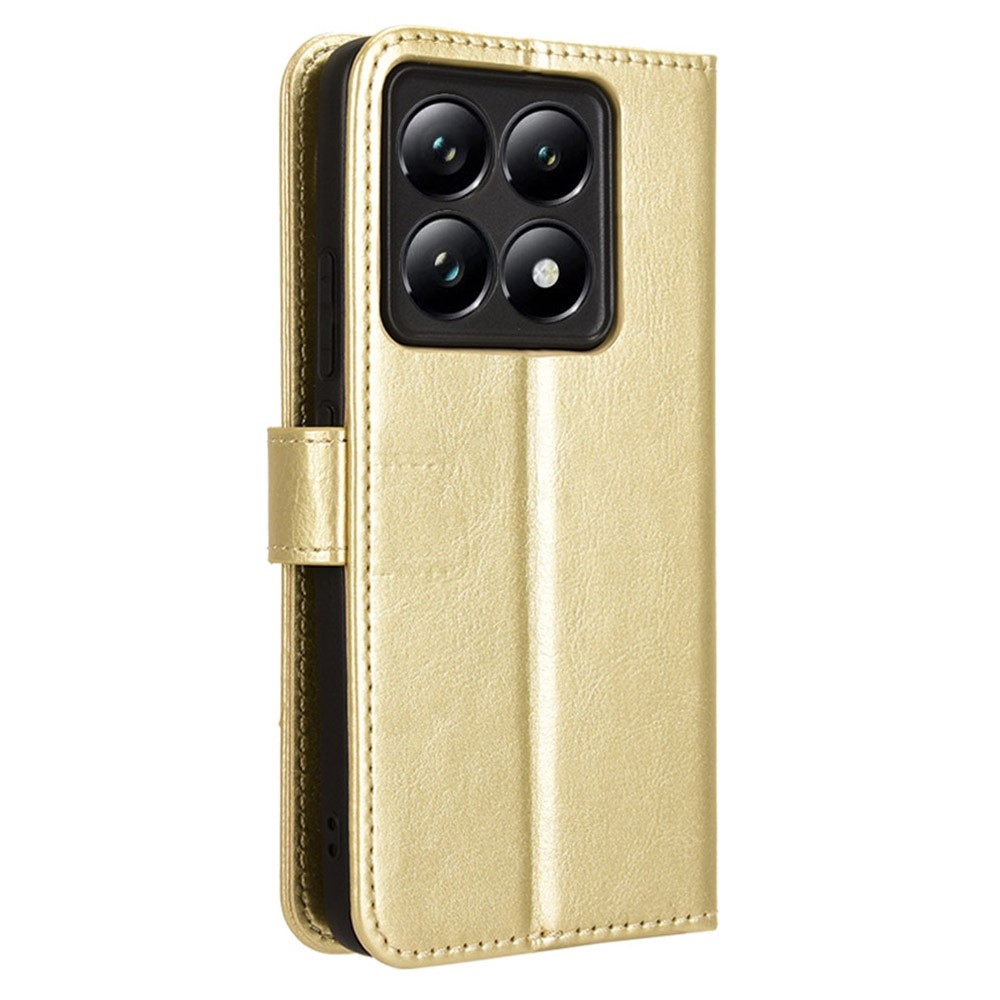 Őrült könyv tok a Xiaomi 14T Pro-hoz - arany színű