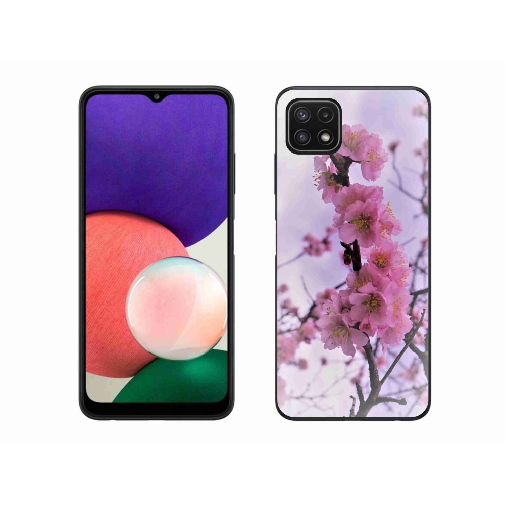 Gél borító mmCase Samsung Galaxy A22 5G - virágok 7
