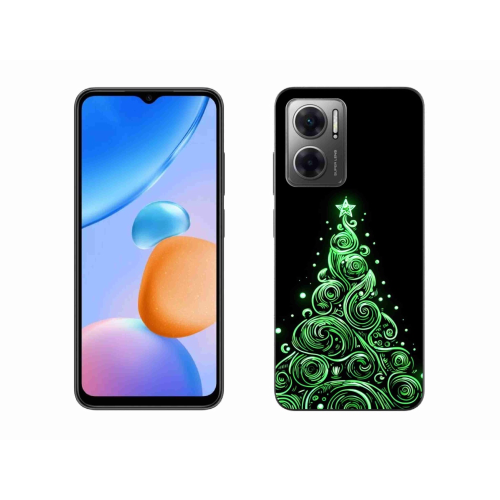 Gél borítás mmCase a Xiaomi Redmi 10 5G-hez - neon karácsonyfa 3