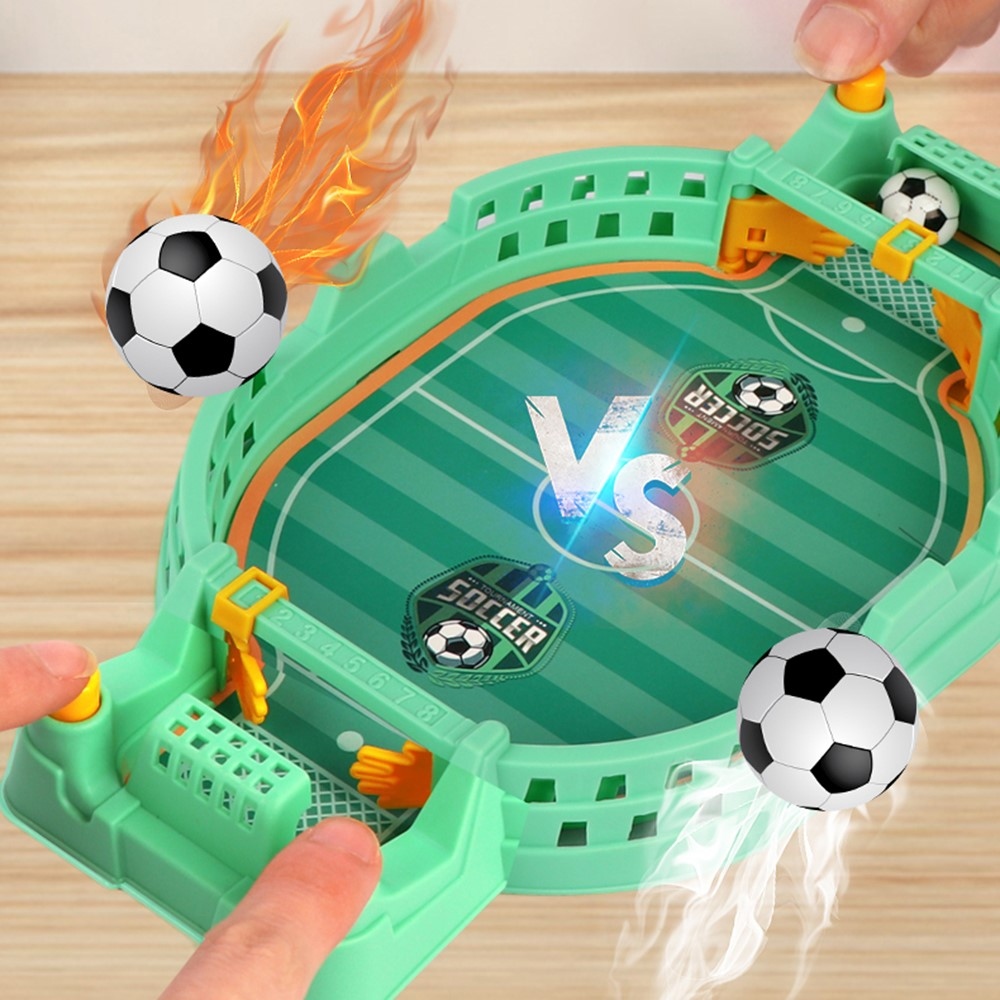 Két játékos számára alkalmas csocsópálya – zöld