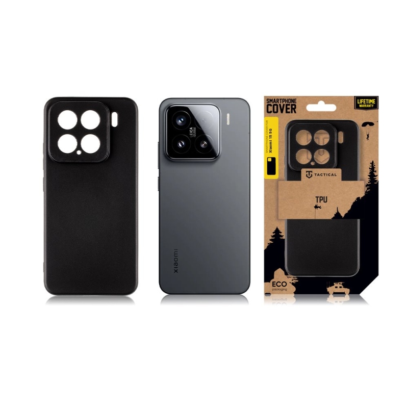 Taktikai TPU borítás a Xiaomi 15 5G fekete számára