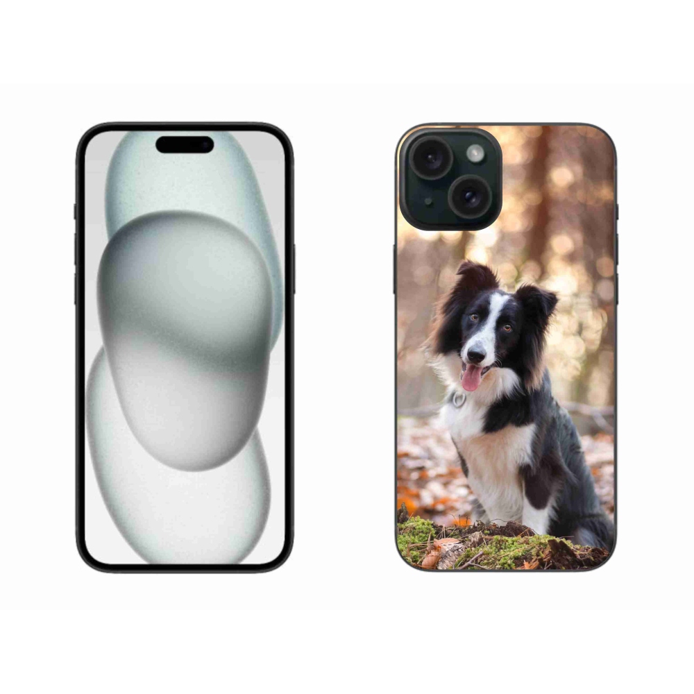 Gél tok mmCase iPhone 15 Plus készülékhez - border colie 1