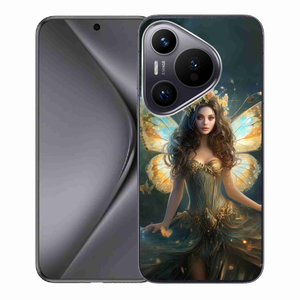 Gél borító mmCase a Huawei Pura 70 - pillangó nőhöz