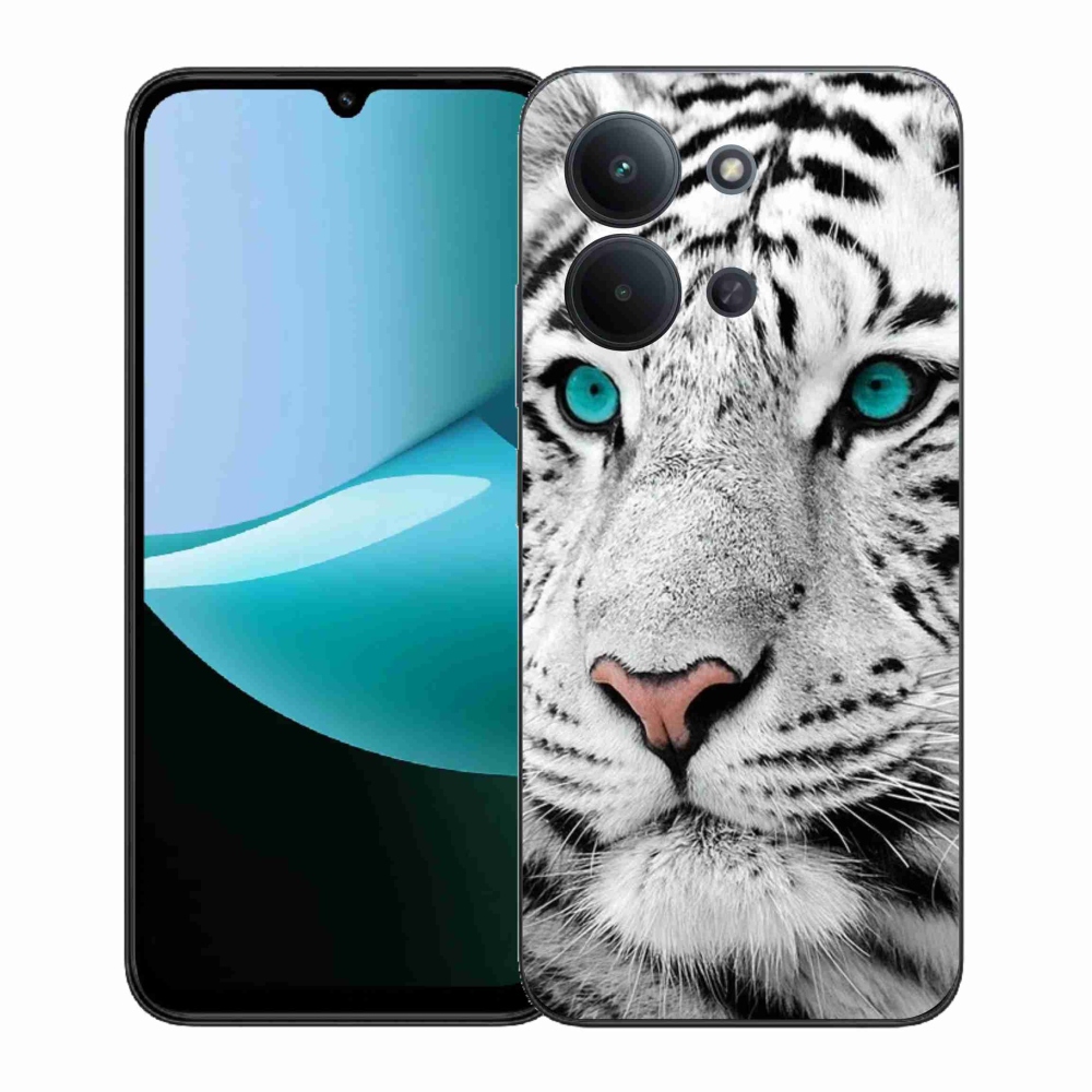 Gél borítás mmCase a Xiaomi Redmi 15C 4G (171mm)/Poco C85 4G (171mm) számára - fehér tigris
