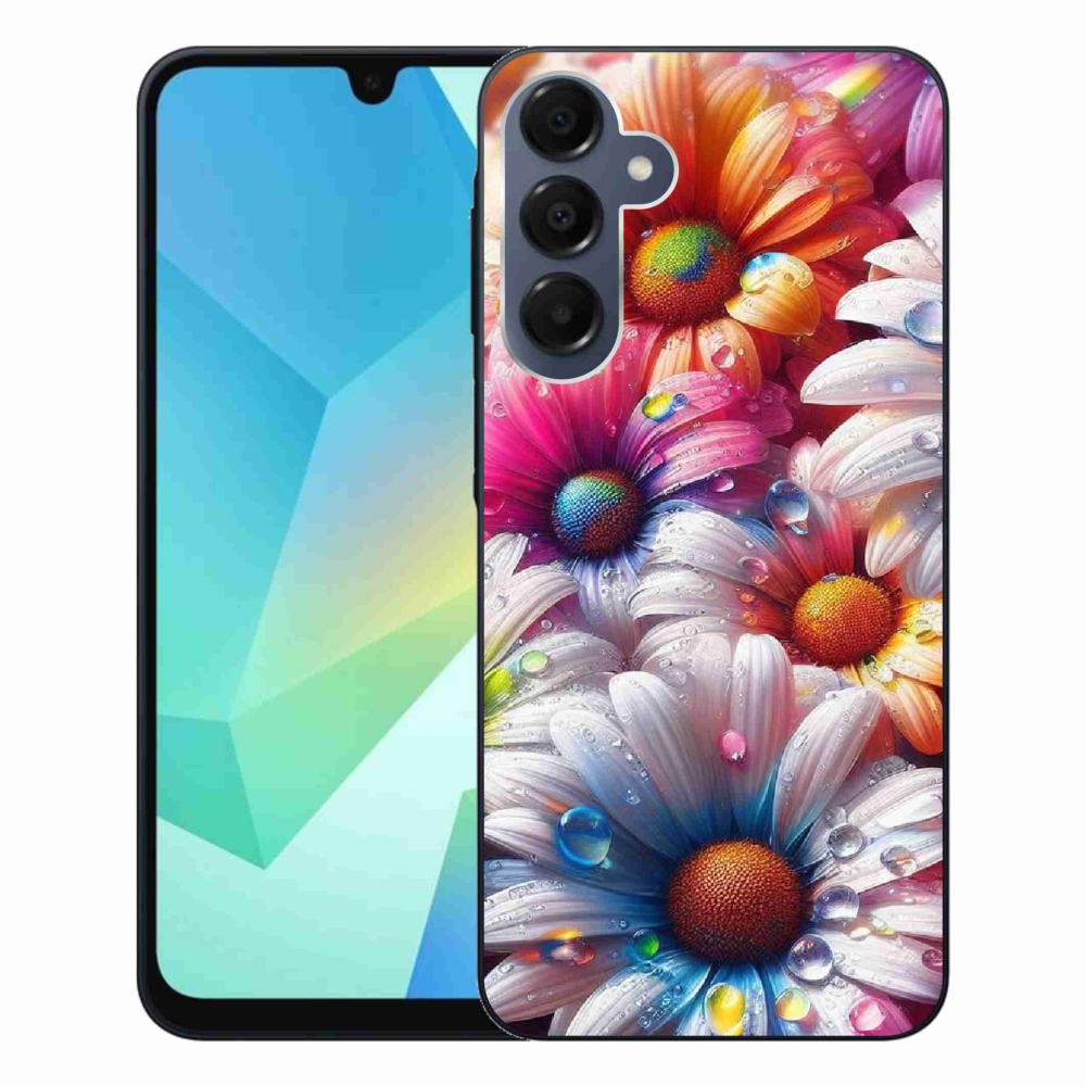 Zselés borítás mmCase Samsung Galaxy A16 4G/5G készülékhez - színes margaréták
