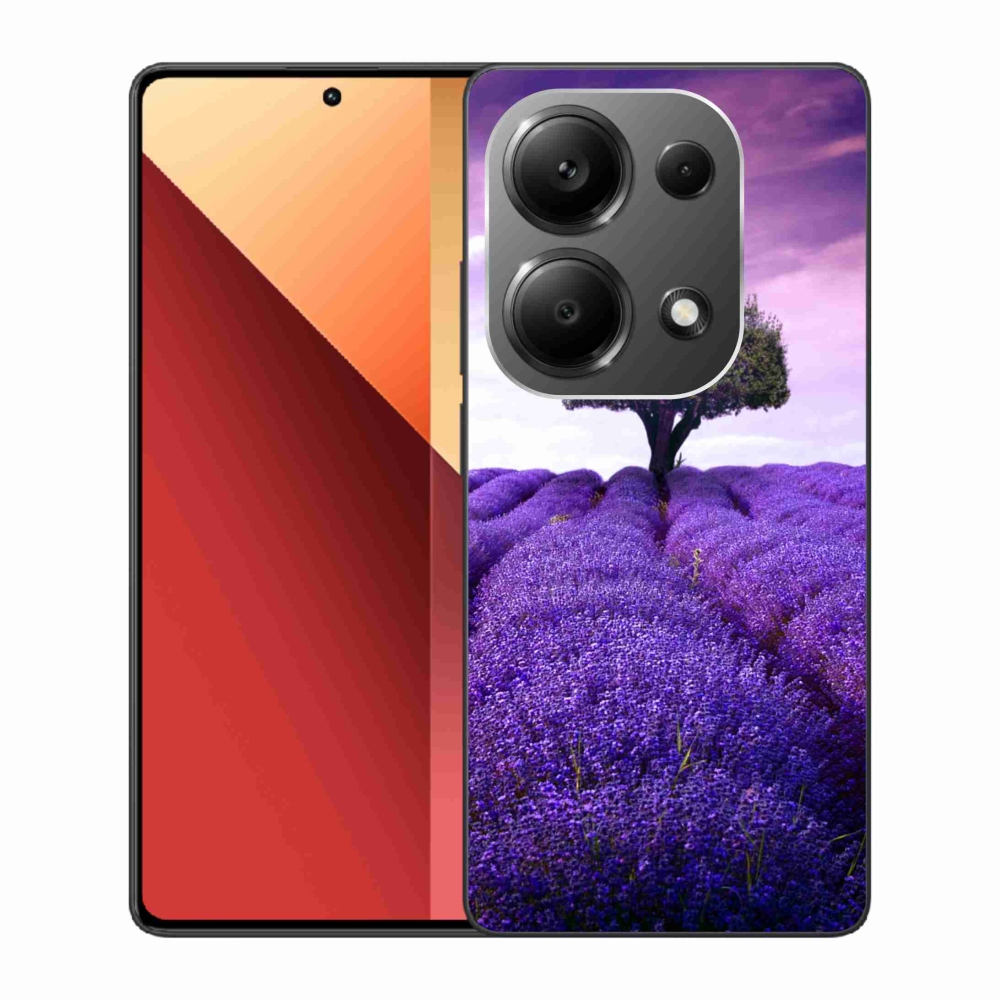Zselés borítás mmCase a Xiaomi Redmi Note 13 Pro 4G/Poco M6 Pro számára - levendula rét