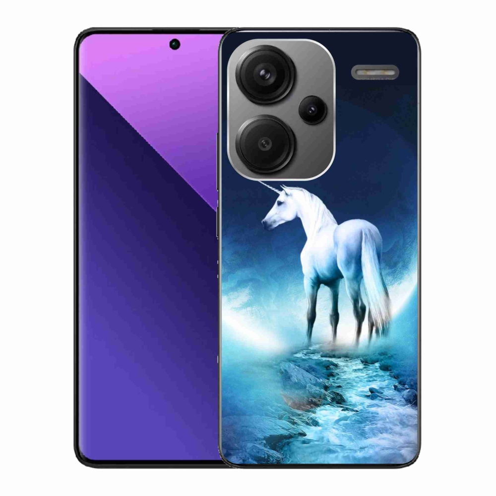 Gél borítás mmCase a Xiaomi Redmi Note 13 Pro+ 5G számára - fehér egyszarvú