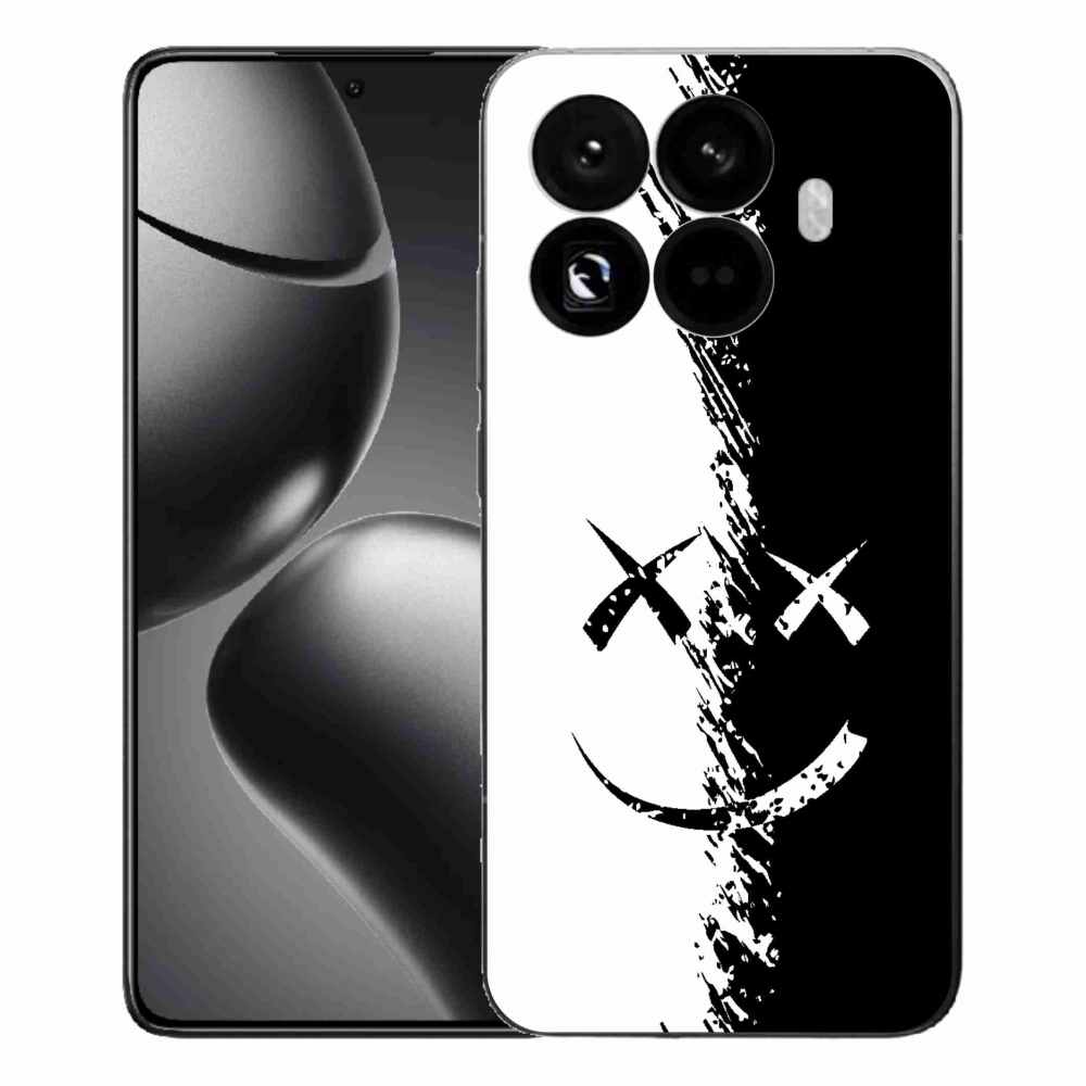Gél borítás mmCase a Xiaomi 15T Pro számára - fekete és fehér mosolygó