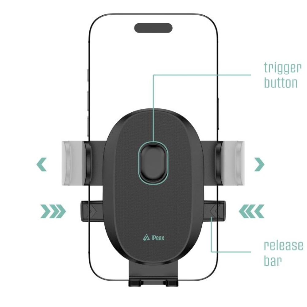 iPEAX autós tartó CLIP-2 - fekete
