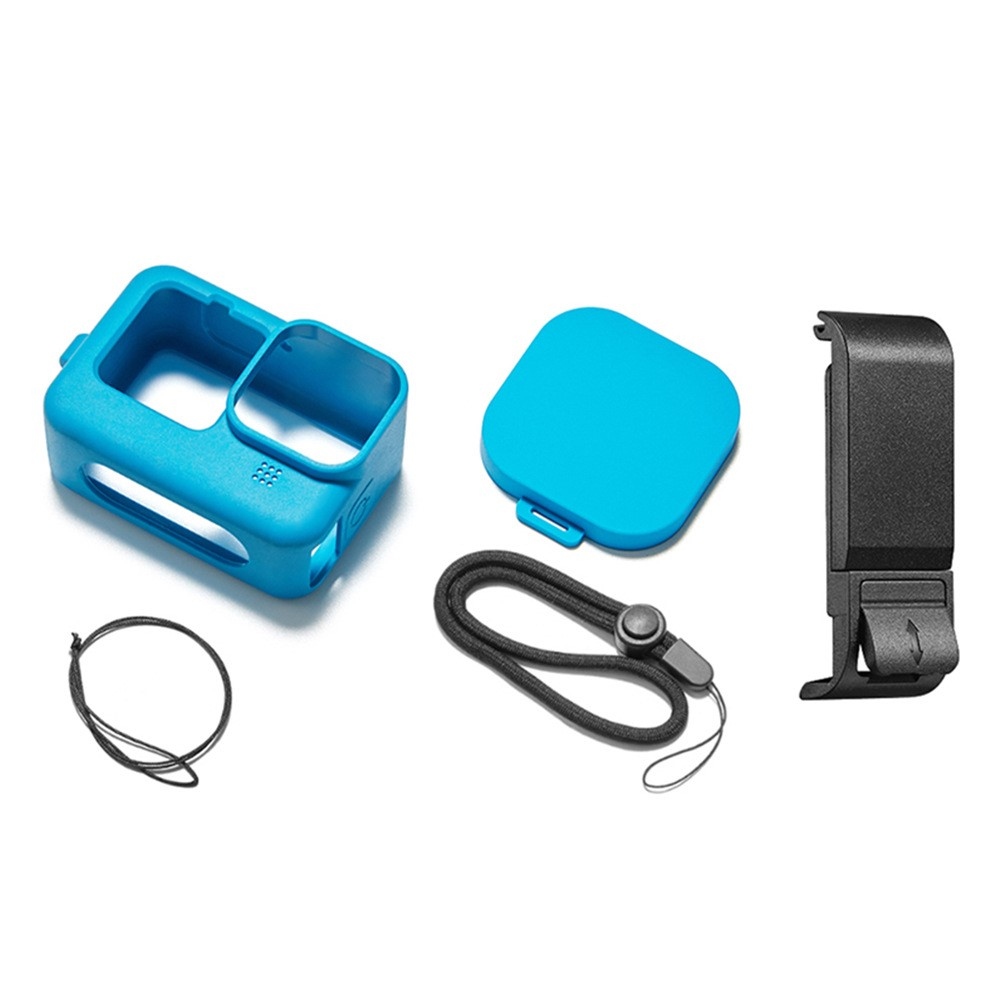 Szilikon védőtok oldalsó borítással GoPro Hero 13/12/11/10/9 kamerához - kék