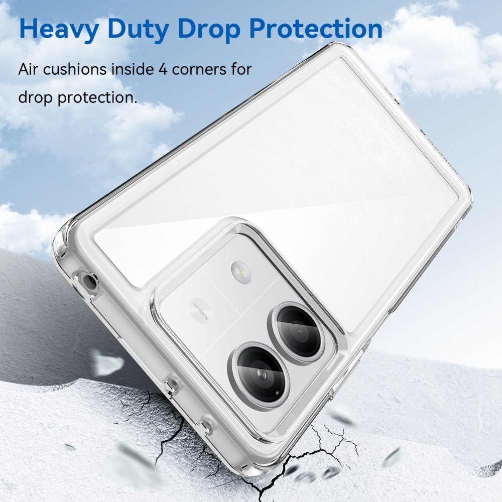 Gél tok rögzített hátlappal a Xiaomi Redmi Note 13 5G-n - átlátszó