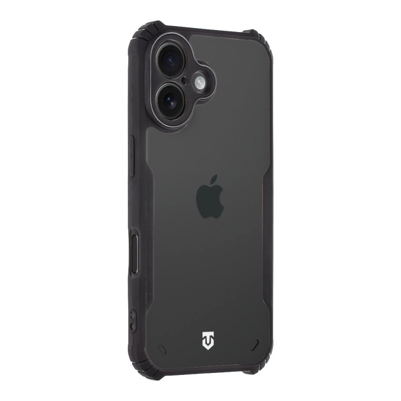 Tactical Quantum lopakodó védőburkolat Apple iPhone 16 készülékhez Clear/Black (átlátszó/fekete)