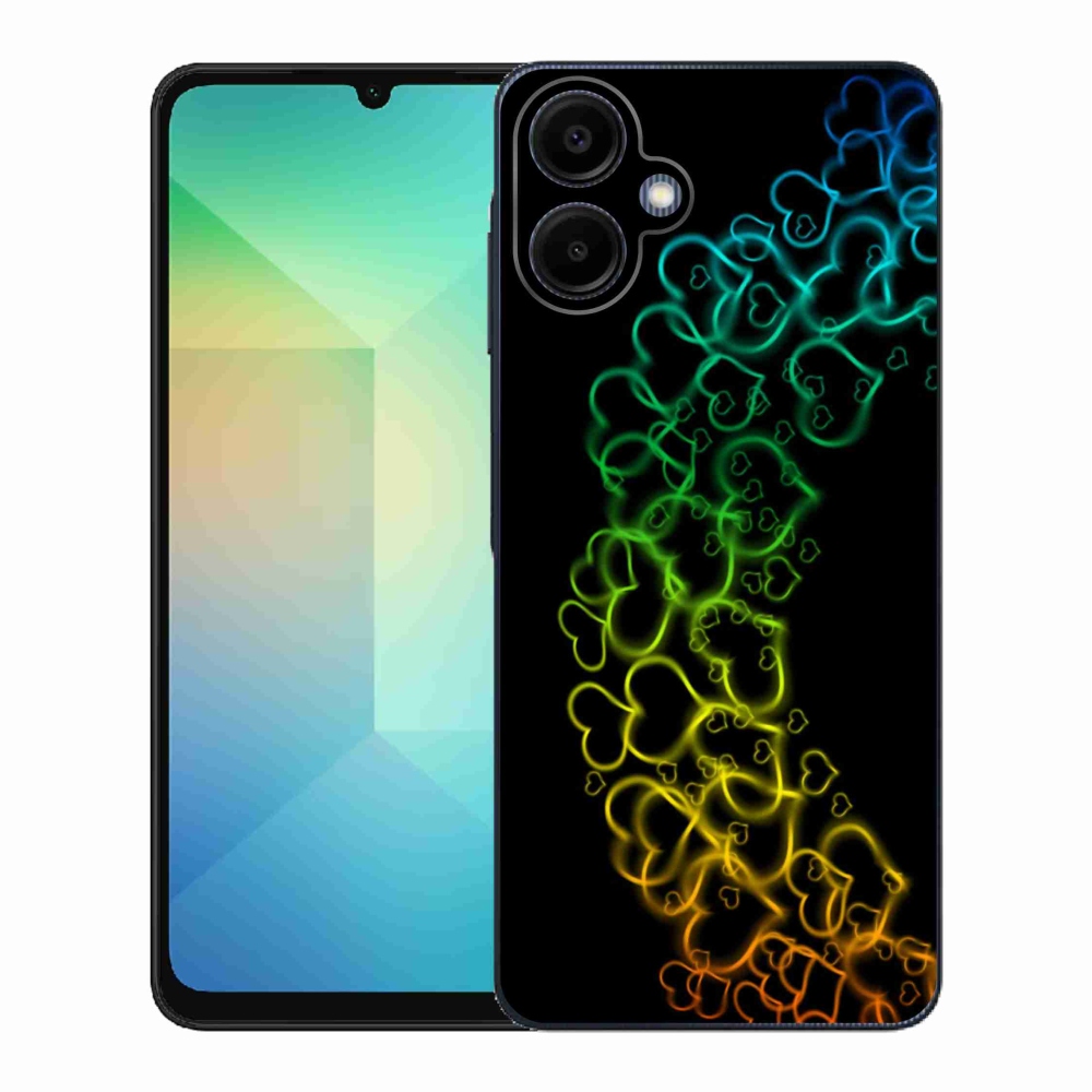 Zselés borítás mmCase Samsung Galaxy A06 4G - színes szívek