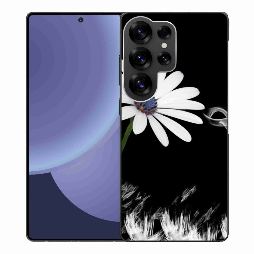 Gél védőhuzat mmCase Samsung Galaxy S25 Ultra - fehér virág