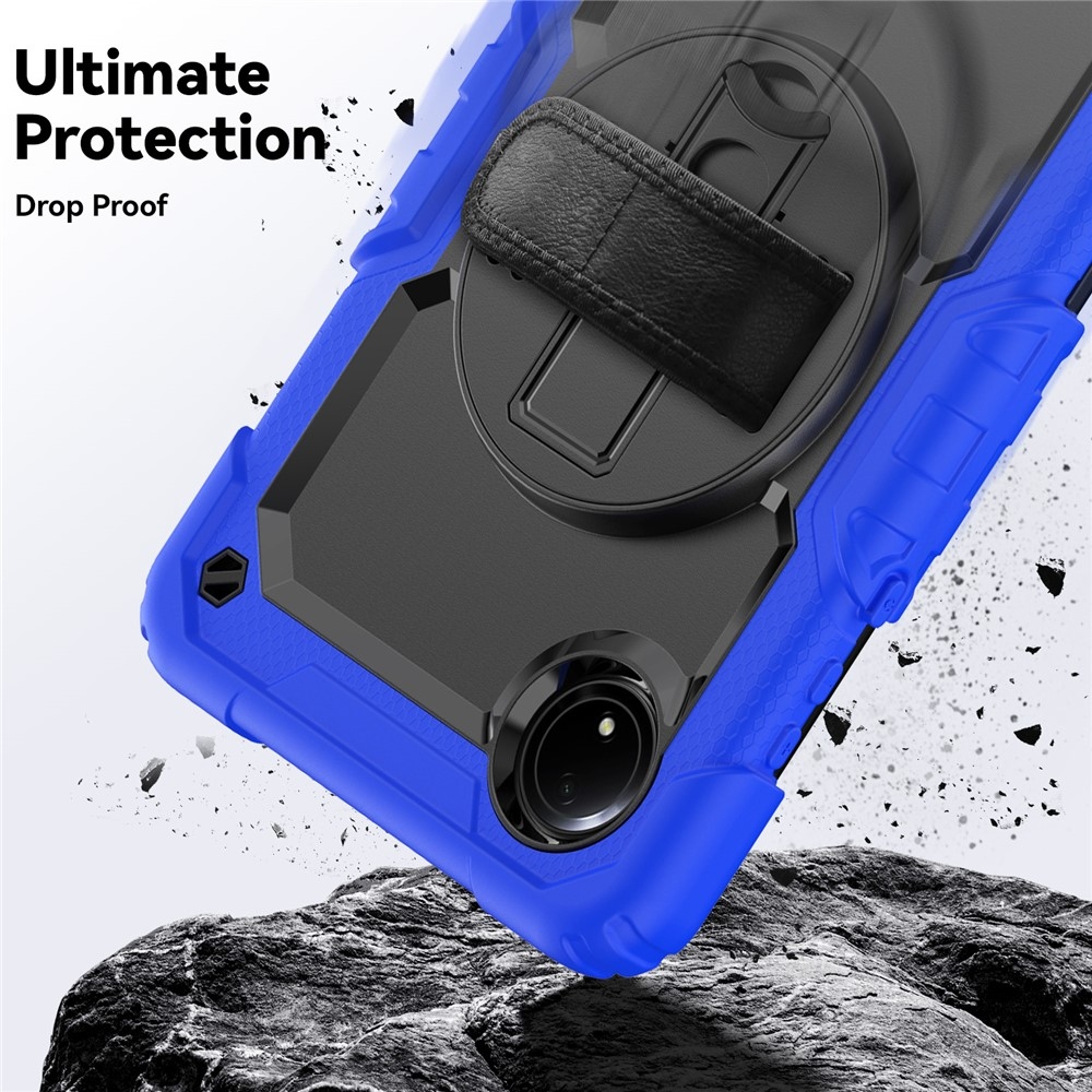 Strapabíró huzat kéztartóval és vállpánttal Xiaomi Redmi Pad SE 8.7 - sötétkék színben