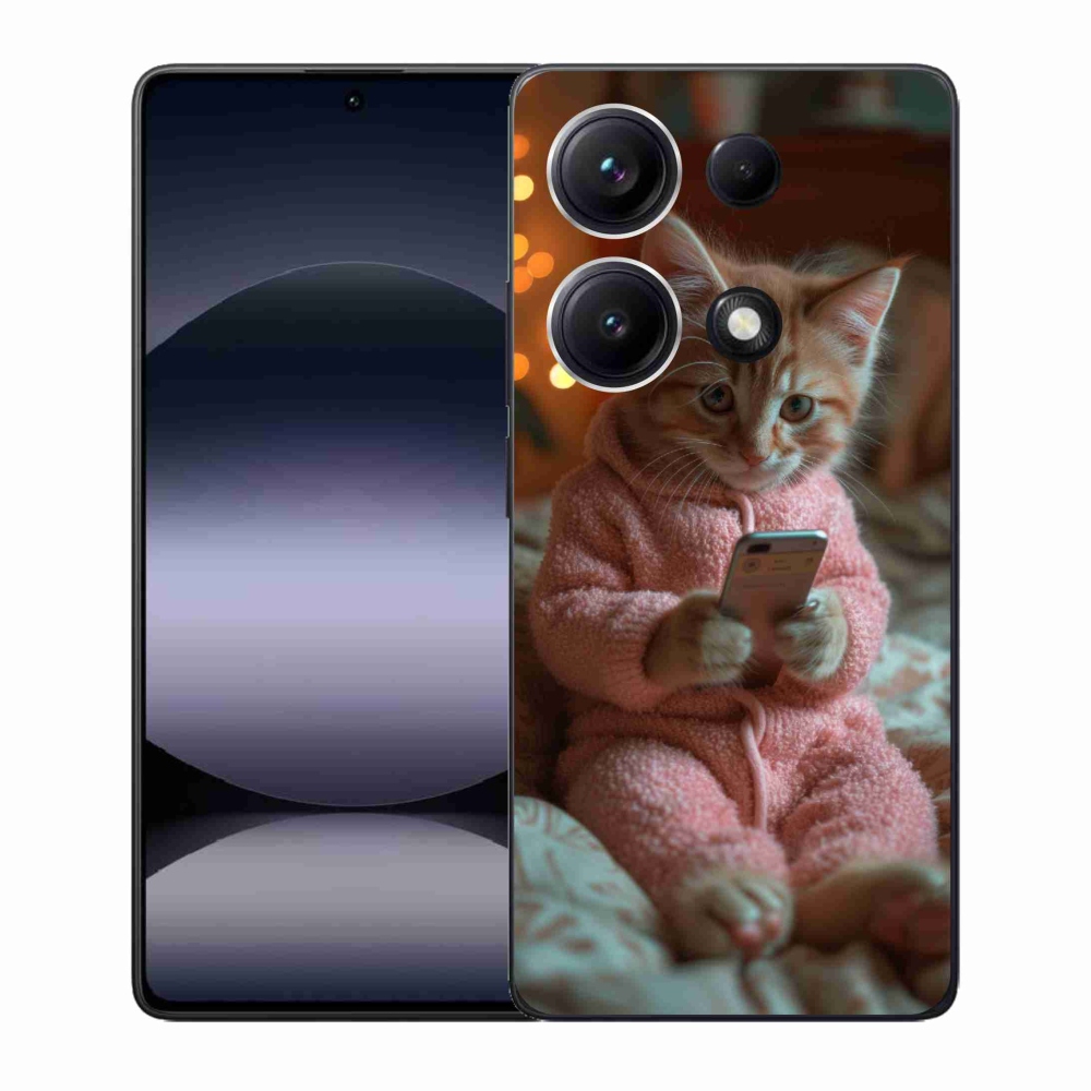 Gél borító mmCase a Xiaomi Redmi Note 14S-hez - baba a mobillal