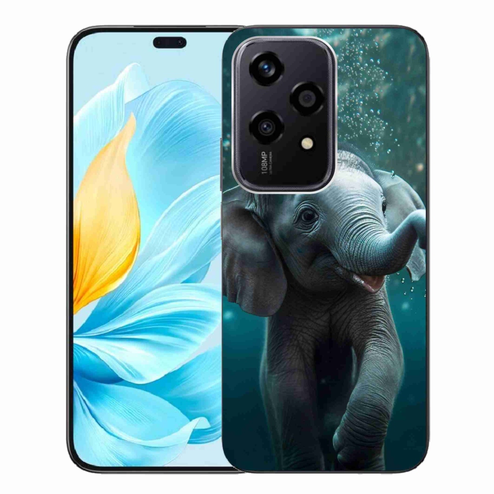 Zselés borítás mmCase a Honor 200 Lite 5G számára - elefánt a víz alatt
