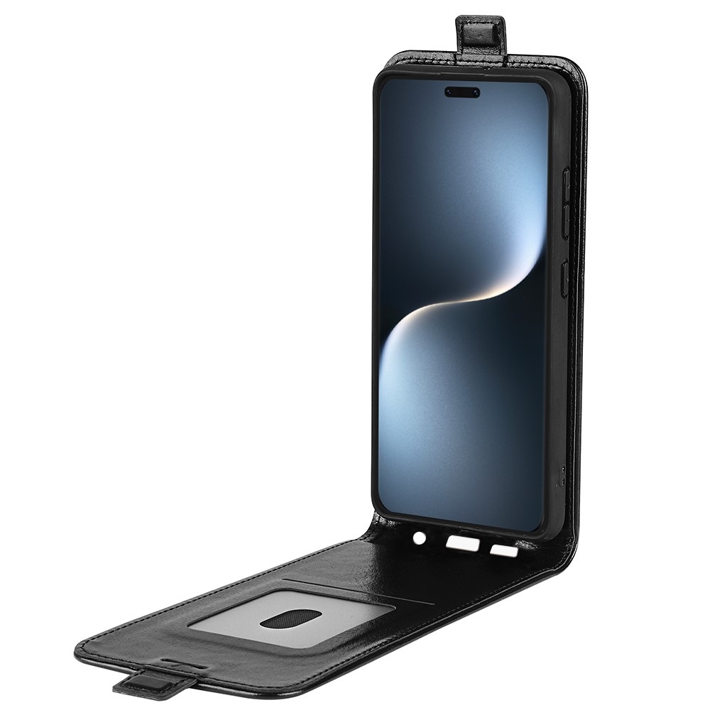 Függőleges könyvtáska Honor Magic 7 Pro 5G készülékhez - fekete