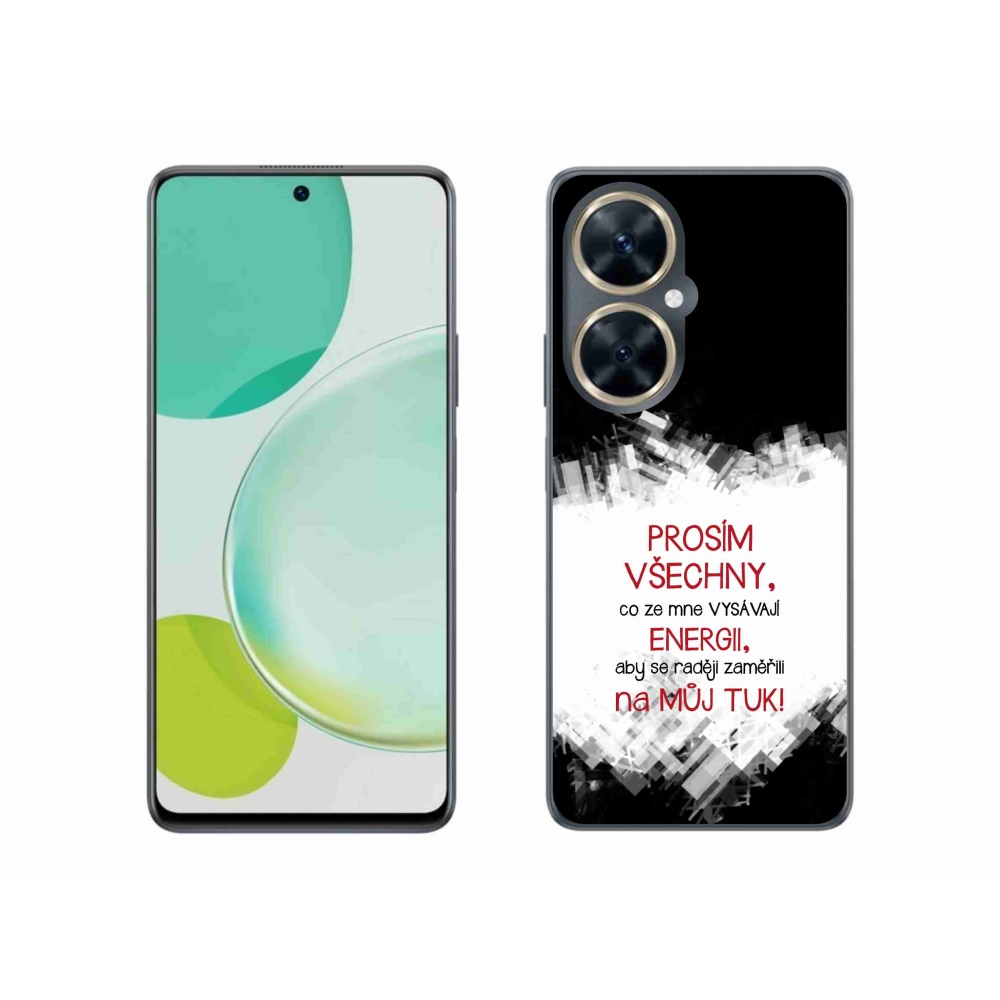 Gél borító mmCase a Huawei Nova 11i készülékhez - vicces szöveg 1 piros