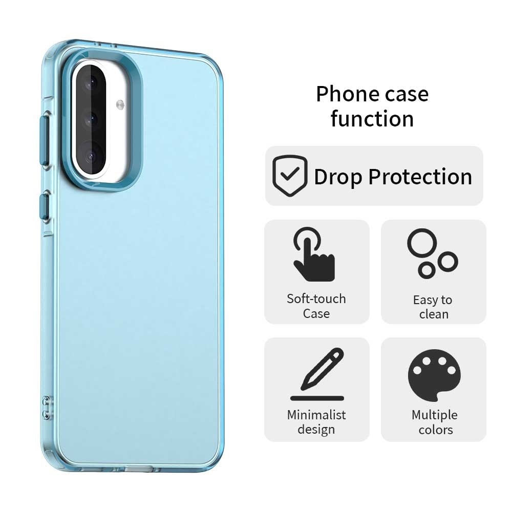 Candy matt zselés tok Samsung Galaxy A36 5G/A56 5G - kék