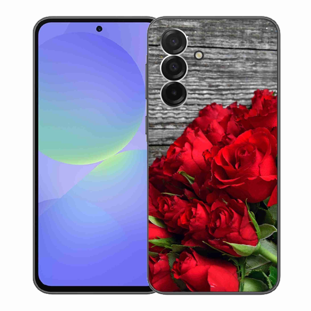 Zselés borítás mmCase Samsung Galaxy A36 5G - piros rózsa