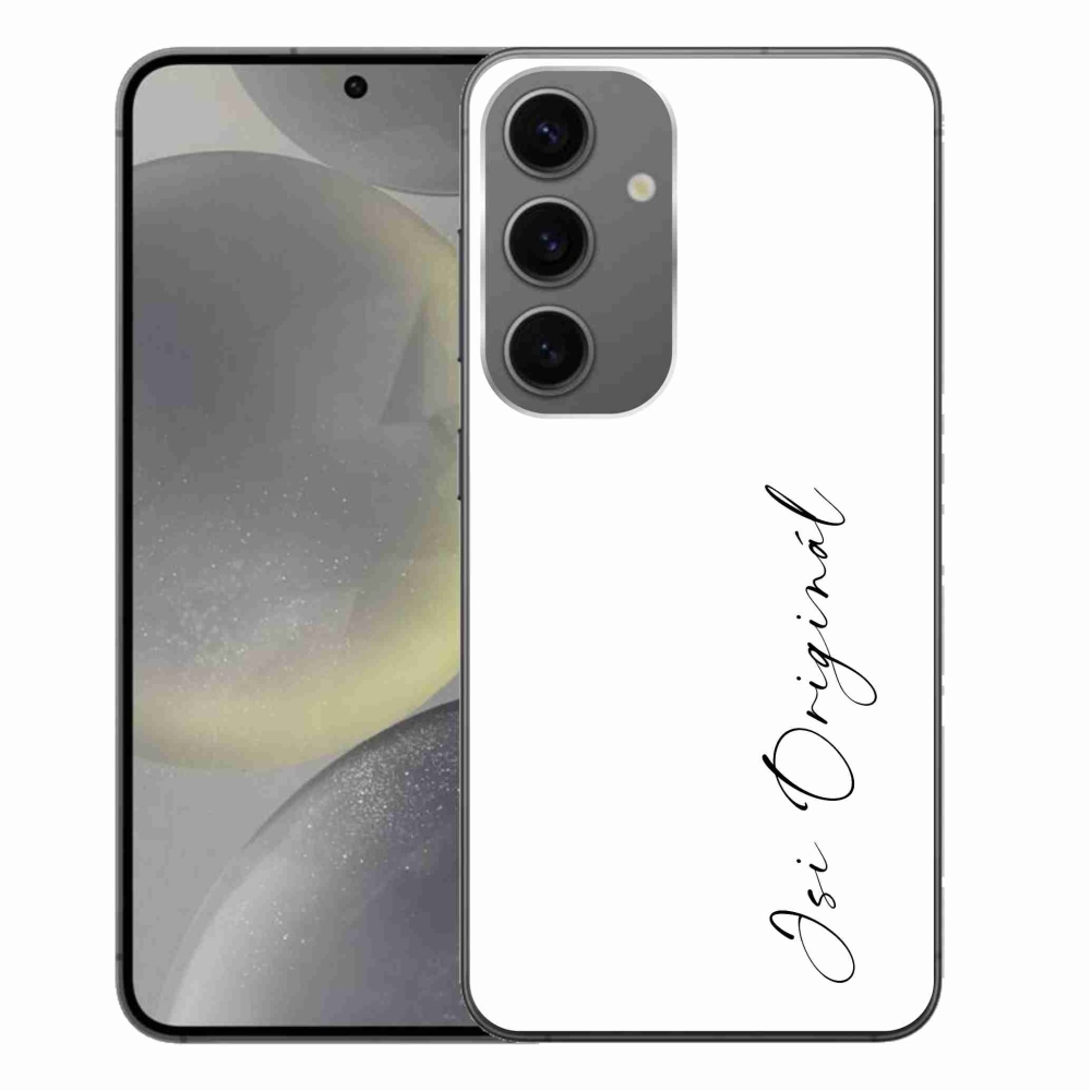 Gél borító mmCase Samsung Galaxy S24+ - te vagy az eredeti fehér háttér