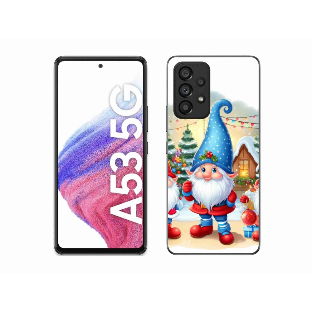 Gél borítás mmCase Samsung Galaxy A53 5G - karácsonyi manókhoz