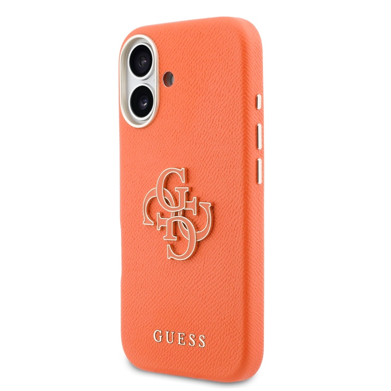 Guess PU gyanta logós hátlap iPhone 17 narancssárga borítóhoz