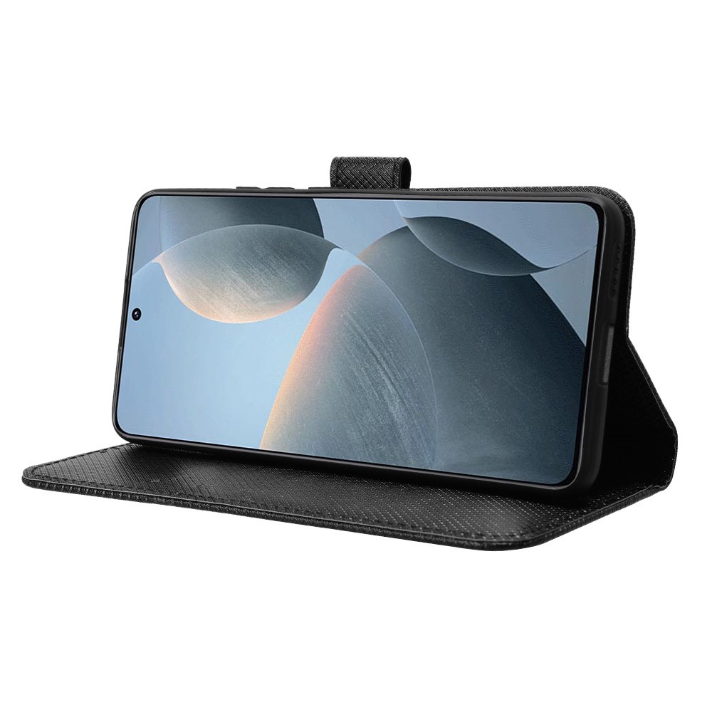 Csuklótáska a Xiaomi Poco X6 Pro 5G számára - fekete