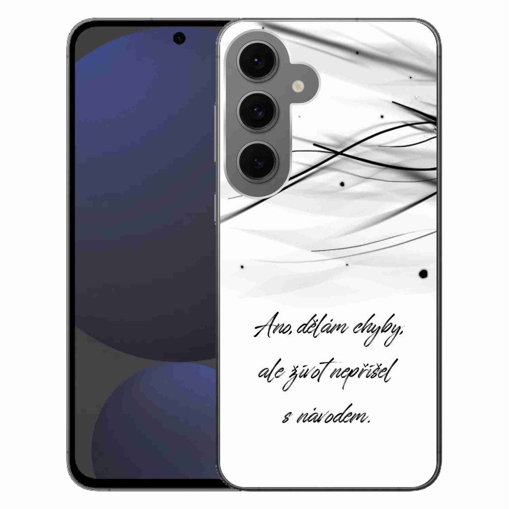 Gél védőhuzat mmCase Samsung Galaxy S24 FE - idézem fehér háttér