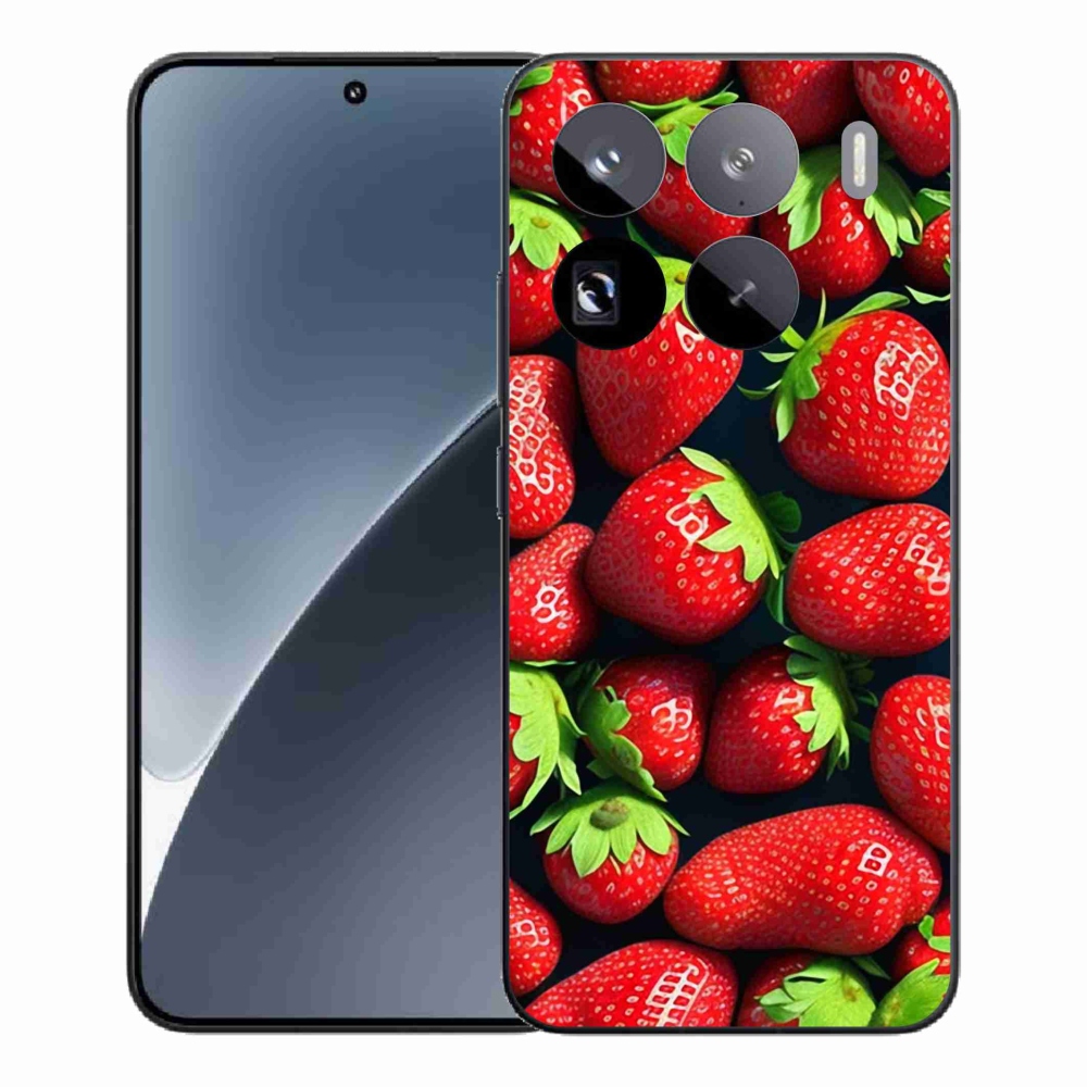 Gél borítás mmCase a Xiaomi 15 Pro számára - eper