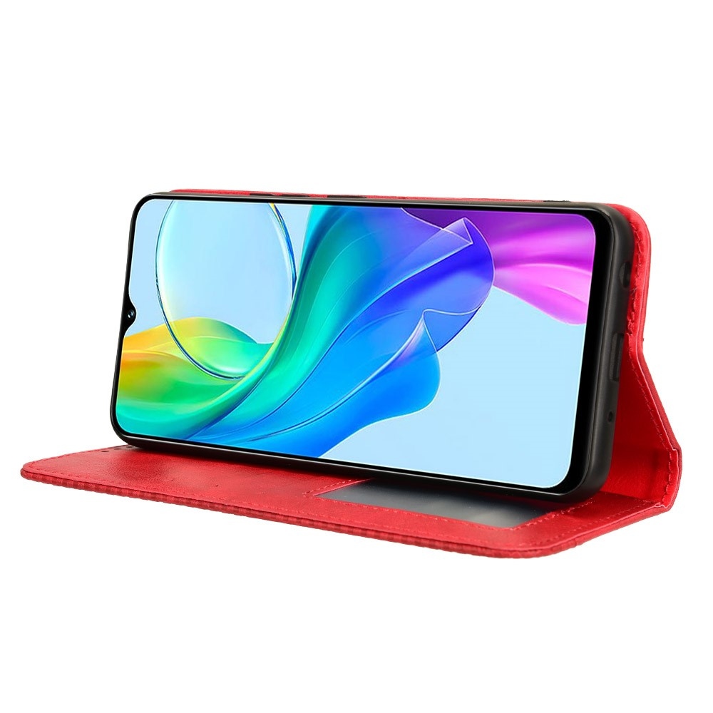 Könyvtáska a Vivo Y28s 5G-hez - piros