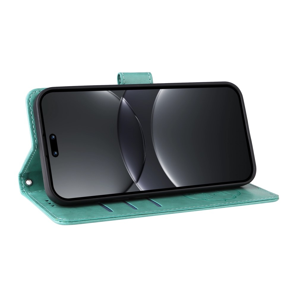 Virágos könyv tok a Huawei Nova 13 Pro 5G-hez - teáskék