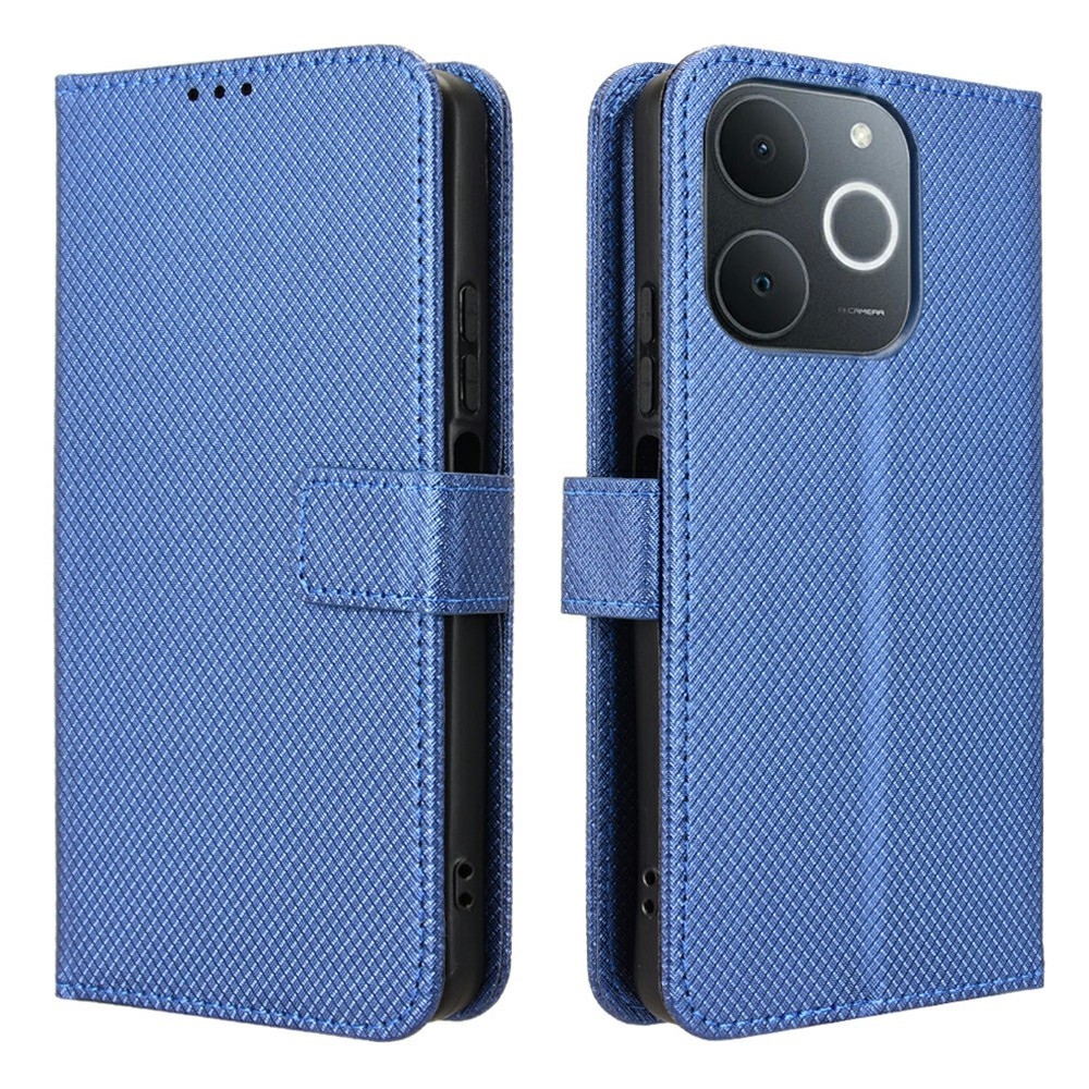 Gyémánt könyvtáska Realme Note 70T-hez - kék