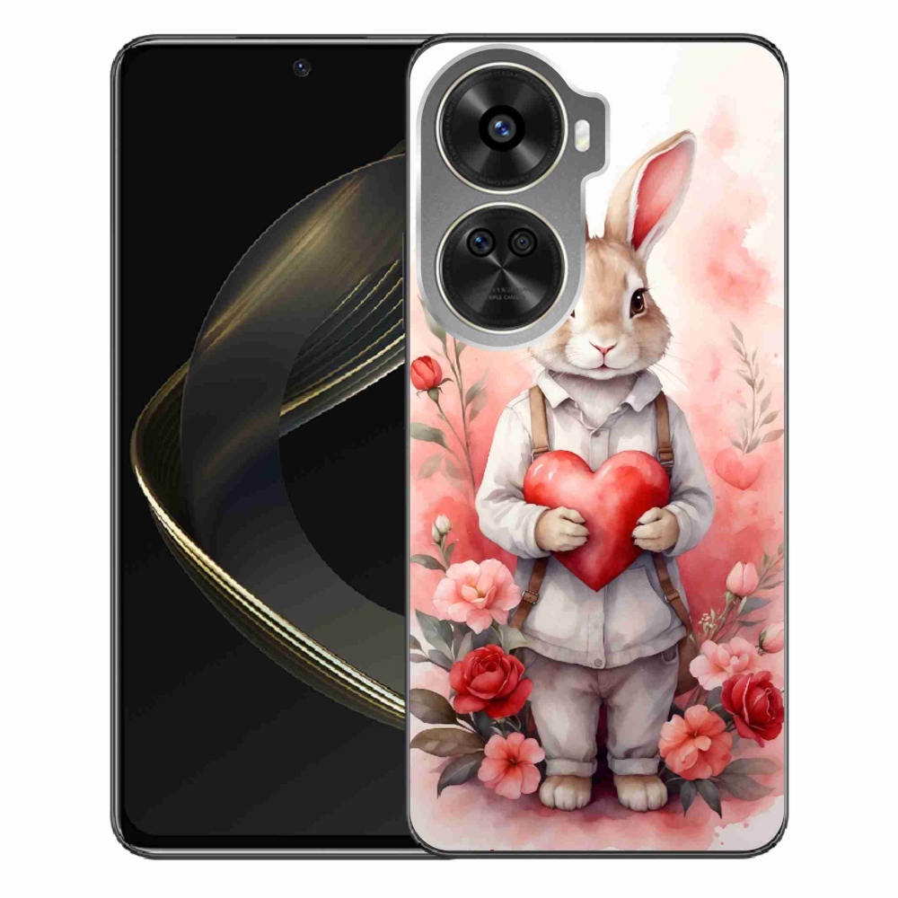 Gél borítás mmCase a Huawei Nova 12 SE-hez - nyúl szívvel