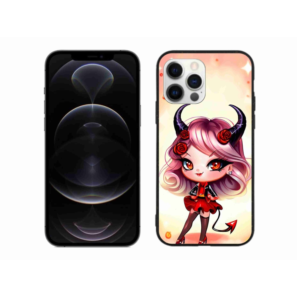 Zselés borítás mmCase iPhone 12 Pro Max készülékhez - rajzfilmes ördög