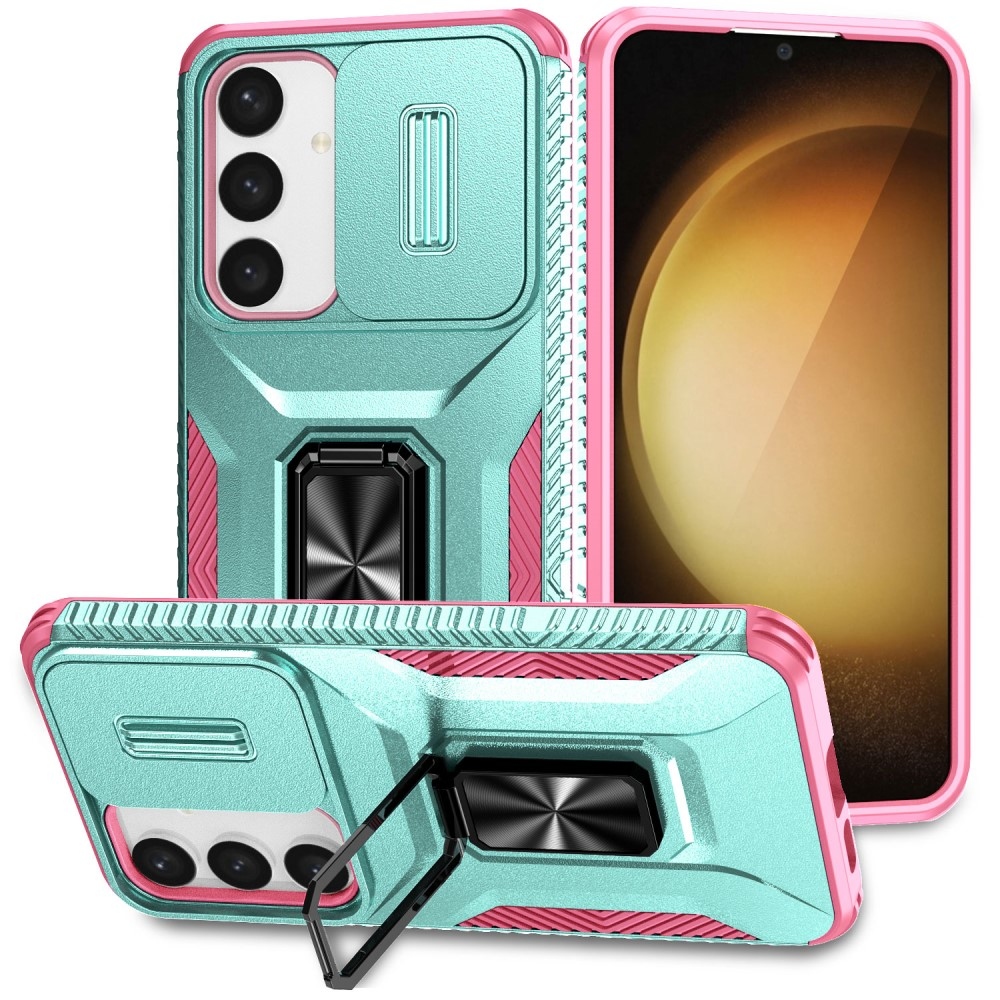 Csúszásálló borító Samsung Galaxy S24+/S25+ készülékhez - teal/pink