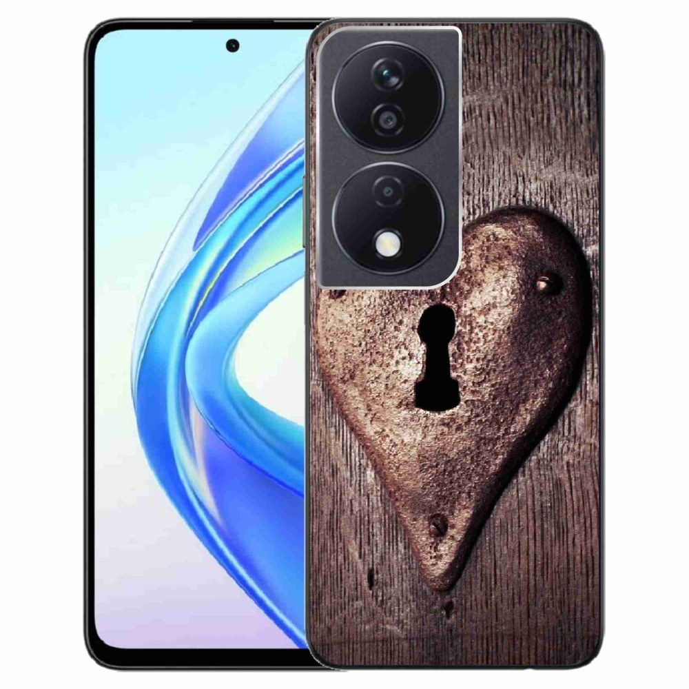 Zselés borítás mmCase a Honor X7b/Honor 90 Smart készülékhez - szív alakú zárral