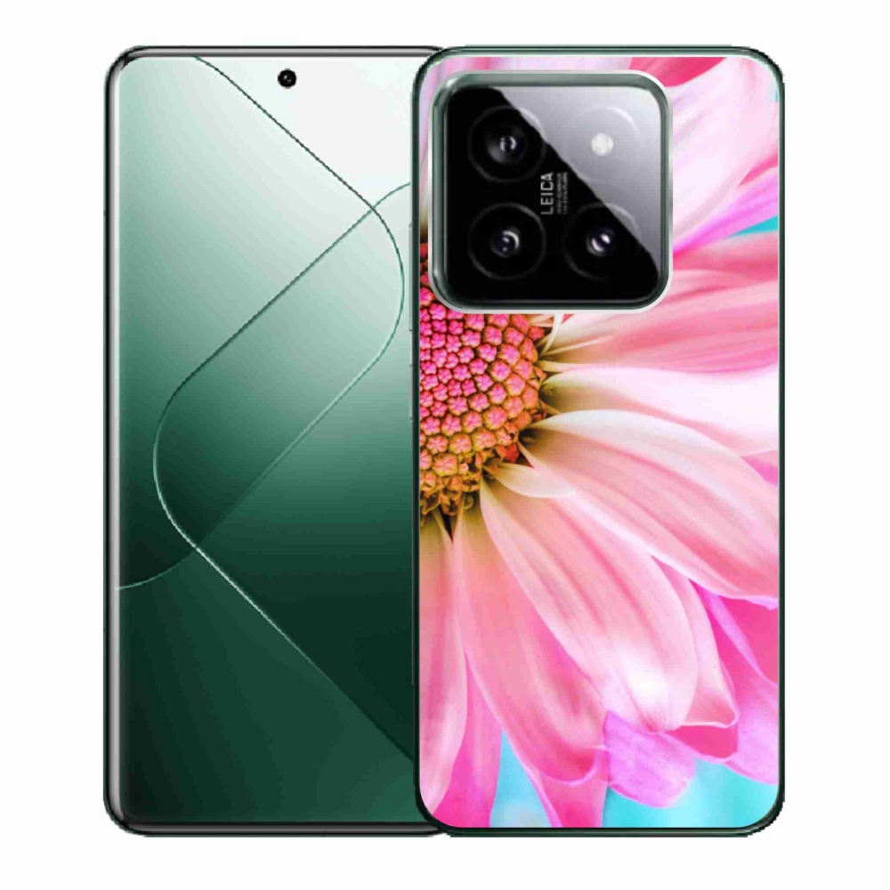 Gél borítás mmCase a Xiaomi 14-hez - rózsaszín virág