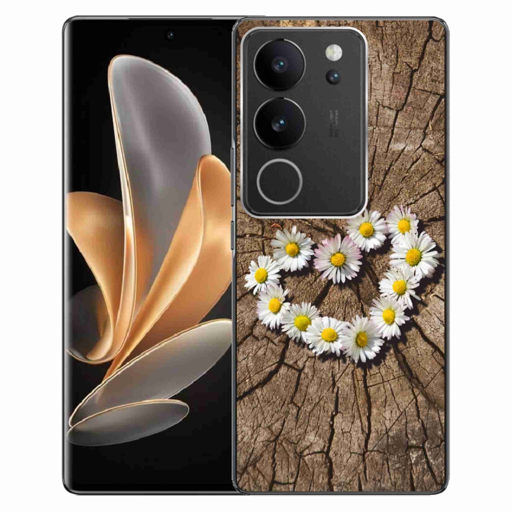 Zselés borítás mmCase a Vivo V29 5G készülékhez - Százszorszép szív